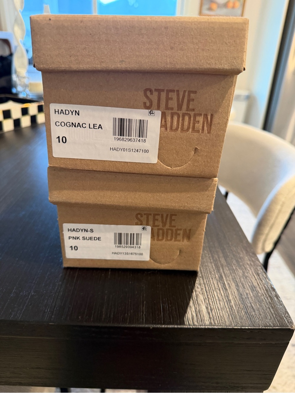 Steve Madden Cognac & Pink Suede Hadyn sandals